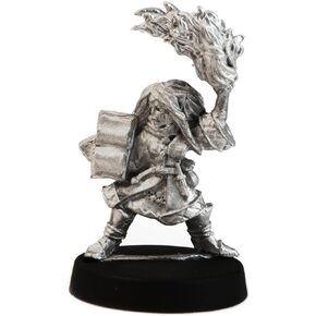 Stonehaven Gnome Wizard Female Miniature Figure (for 28mm Scale Table Top War Games) - Made in USA