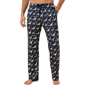 سروال بيجامة رجالي مضحك من Vulcanodon، سروال بيجامة ناعم خفيف الوزن للرجال مع زر طائر كارتوني للرجال in Kuwait