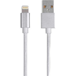 Monoprice Lightning to USB-A Charging Cable - Apple MFi Certified, Nylon Braided Jacket, 1.5 Feet, Black - Premium Series