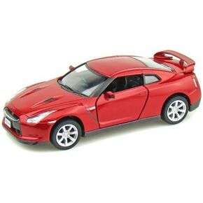 KiNSMART 2009 Nissan GT-R R35 Red 5" 1:36 Scale Die Cast Metal Model Toy Car w/Pullback Action
