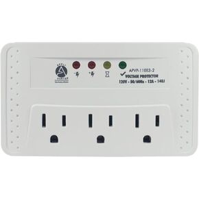 Appli Parts APVP-11EE3-2 120 V Voltage Surge Protector 50/60 Hz, 12 A, 140 joules for up to 3 Small Appliances