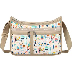 Deluxe Everyday Bag Skiing Foxes print