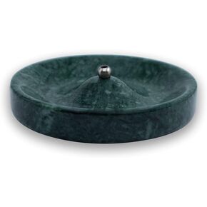 Round Marble Incense Holder Burner (Emerald - Green)