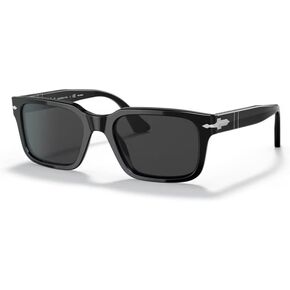 Persol PO3272S 95/48 53MM Black/Polarized Dark Grey Sunglasses for Men for Women + BUNDLE With Designer iWear Complimentary Eyewear Kit