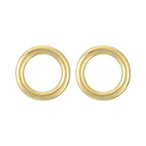 uxcell 3Pcs O Ring Buckle 13mm/0.51", Brass Seamless Welded Circle Loop 3.1mm Thickness for Luggage Webbing Craft DIY Decoration Accessories, Gold Tone
