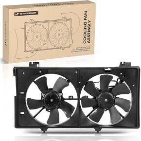 A-Premium Engine Radiator Cooling Fan Assembly Compatible with Select Mazda Models - 6 2003-2008 - Replace# AJ5715025N, AJB415025E
