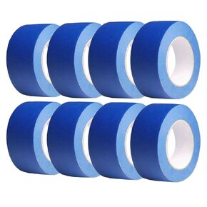 Painters Tape 2 Inch Wide, 8 Pack Blue Masking Tape for General Purpose Use, 2 Inches x 55 Yards x 8 Rolls, 440 Yards in Total