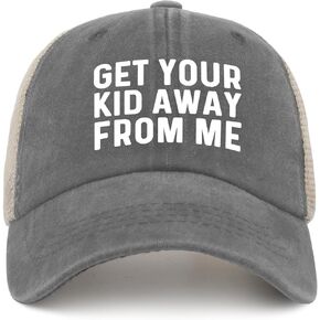GET Your Kid AWAYS from ME Trucker Hat Men Vintage Mesh Cap for Summer