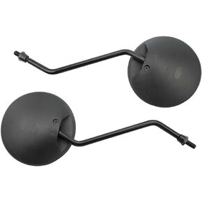 Black Round Rearview Side Mirrors For 50cc 70cc 90cc 110cc 125cc 150cc 200cc 250cc ATV Scooter Motorcycle 10mm