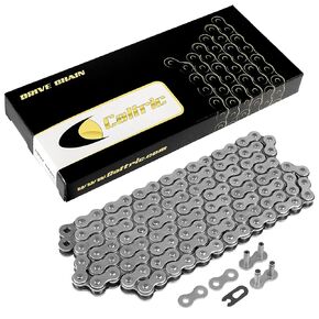 Caltric 530-Pitch 120-Links Non-Oring Drive Chain Compatible with ATV/UTV/Quad/Side X Side/Motorcycle/Dirtbike/with Rivet and Clip on Master Links