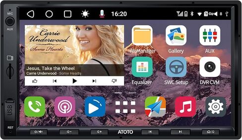 [جديد] ATOTO S8G2A74SD قياسي 7 بوصات ستيريو سيارة مزدوج DIN نظام ملاحة Android داخل لوحة القيادة، CarPlay اللاسلكي وAndroid Auto، توصيل USB، 2 بلوتوث، رؤية خلفية عالية الدقة مع LRV، SCVC، 3G + 32G in Kuwait
