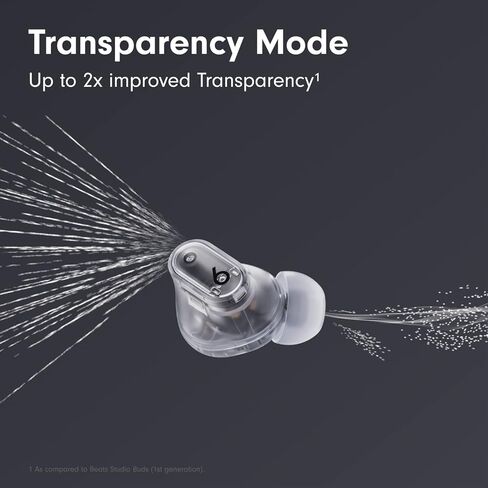 Beats Studio Buds + True Wireless Noise Cancelling Earbuds - Transparent (Renewed) in Saudi Arabia