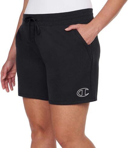 Champion Ladies' French Terry Sueded Short (US, Alpha, X-Small, Regular, Regular, Black) in Saudi Arabia