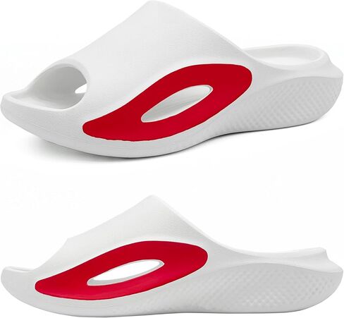 Cloud Slippers for Men Pillow House Slippers Shower Shoes Indoor Slides Sandals Non Slip Thick Sole Quick Drying Slides Comfy Beach Open Toe Slide Sandals in Saudi Arabia