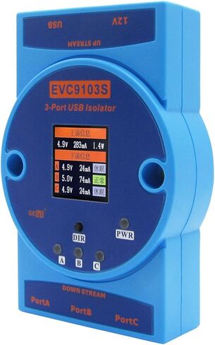 Industrial Grade High Speed USB2.0 Isolator 1 to 3 Ports USB Isolated Hub Max Speed Up to 480Mbps (EVC9103B) in Kuwait