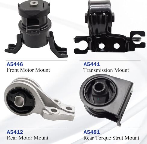 Engine Mount Engine Motor & Transmission Mount for 2005-2012 Ford Escape Mazda Tribute Mercury Mariner Set of 4 A5412 A5441 A5446 A5481 in Saudi Arabia