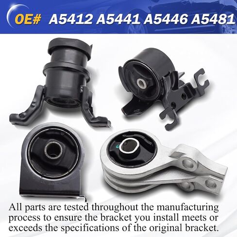 Engine Mount Engine Motor & Transmission Mount for 2005-2012 Ford Escape Mazda Tribute Mercury Mariner Set of 4 A5412 A5441 A5446 A5481 in Saudi Arabia