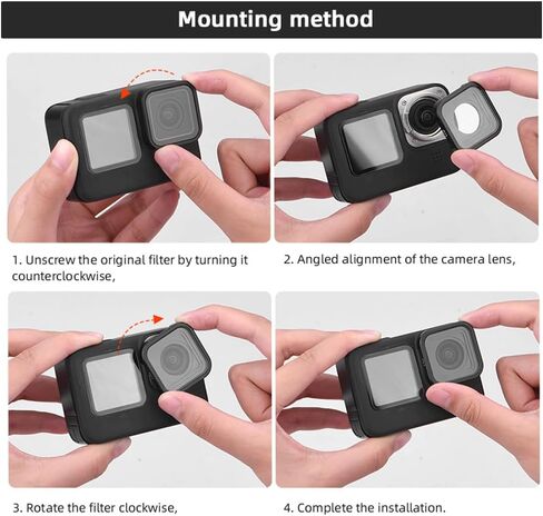 CPL Camera Lens Filter for Gopro, Circular Polarizer CPL Filter Compatible with Gopro Hero12, Hero11, Hero11 Mini, Hero10, Hero9 Black in Saudi Arabia