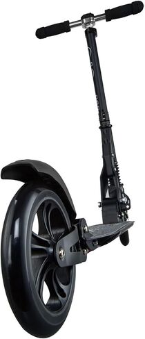 لوح كيك صغير - سكوتر معلق - سكوتر صغير ذو عجلتين، قابل للطي للحمل، بتصميم سويسري للمراهقين والبالغين بعجلات كبيرة ونظام تعليق حاصل على براءة اختراع للأعمار من 13 عامًا فما فوق (أسود) in Kuwait