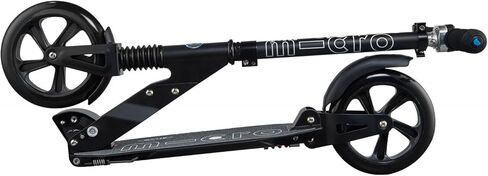 لوح كيك صغير - سكوتر معلق - سكوتر صغير ذو عجلتين، قابل للطي للحمل، بتصميم سويسري للمراهقين والبالغين بعجلات كبيرة ونظام تعليق حاصل على براءة اختراع للأعمار من 13 عامًا فما فوق (أسود) in Kuwait