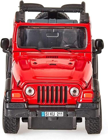 Siku 4870, Jeep Wrangler Off-Road Vehicle, 1:32, Metal/Plastic, Red, Ackermann Steering in Saudi Arabia