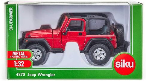Siku 4870, Jeep Wrangler Off-Road Vehicle, 1:32, Metal/Plastic, Red, Ackermann Steering in Saudi Arabia