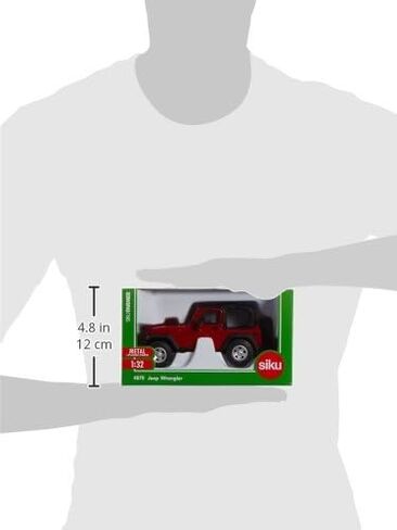 Siku 4870, Jeep Wrangler Off-Road Vehicle, 1:32, Metal/Plastic, Red, Ackermann Steering in Saudi Arabia
