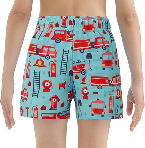 American Trend Boys Swim Trunks with Compression Liner Swim Shorts Quick Dry Swimsuit Swimwear Bathing Suit Kids Youth Short in Saudi Arabia