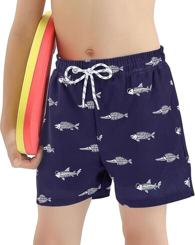 American Trend Boys Swim Trunks with Compression Liner Swim Shorts Quick Dry Swimsuit Swimwear Bathing Suit Kids Youth Short in Saudi Arabia