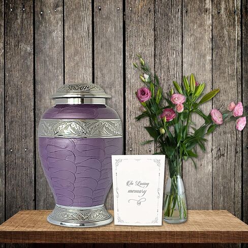 Pearl White Urn for Human Ashes, Matching Keepsake Urns Available, Several Color Choices, Adult Memorial Urns for Mom, Urns for Dad, Husband or Wife, Funeral Cremation Urn in Kuwait