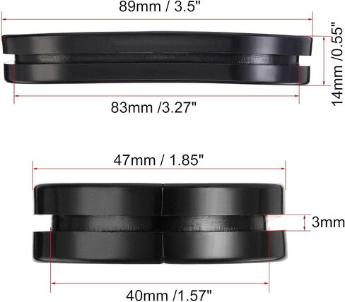 uxcell Rubber Grommet Oval Double-Sided Mount Size 83 x 40 mm for Wire Protection 10pcs in Saudi Arabia