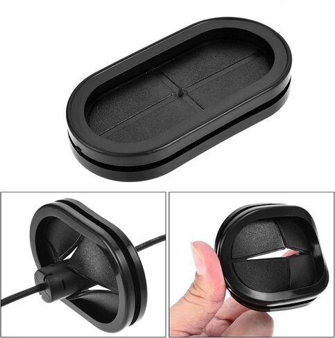 uxcell Rubber Grommet Oval Double-Sided Mount Size 83 x 40 mm for Wire Protection 10pcs in Saudi Arabia