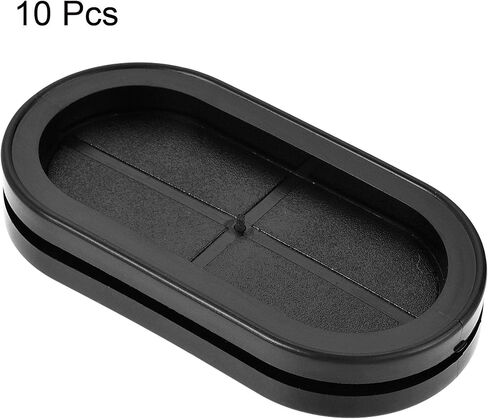 uxcell Rubber Grommet Oval Double-Sided Mount Size 83 x 40 mm for Wire Protection 10pcs in Saudi Arabia