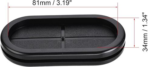 uxcell Rubber Grommet Oval Double-Sided Mount Size 83 x 40 mm for Wire Protection 10pcs in Saudi Arabia