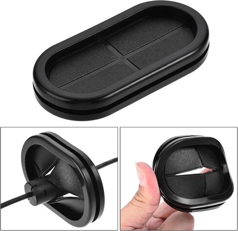 uxcell Rubber Grommet Oval Double-Sided Mount Size 83 x 40 mm for Wire Protection 10pcs in Saudi Arabia