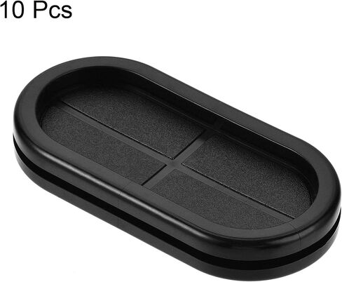 uxcell Rubber Grommet Oval Double-Sided Mount Size 83 x 40 mm for Wire Protection 10pcs in Saudi Arabia