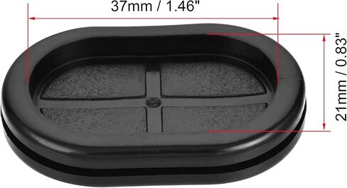 uxcell Rubber Grommet Oval Double-Sided Mount Size 83 x 40 mm for Wire Protection 10pcs in Saudi Arabia