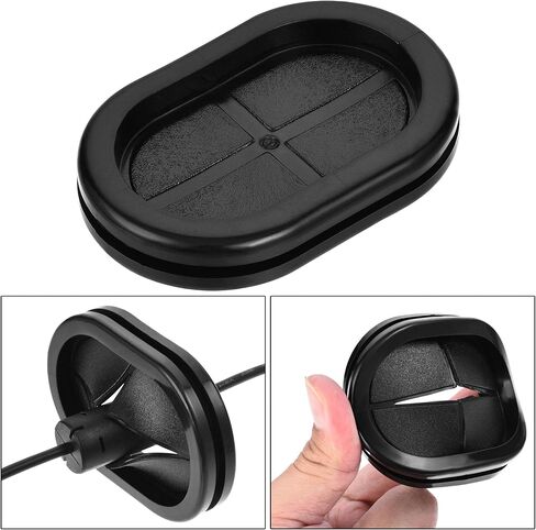 uxcell Rubber Grommet Oval Double-Sided Mount Size 83 x 40 mm for Wire Protection 10pcs in Saudi Arabia