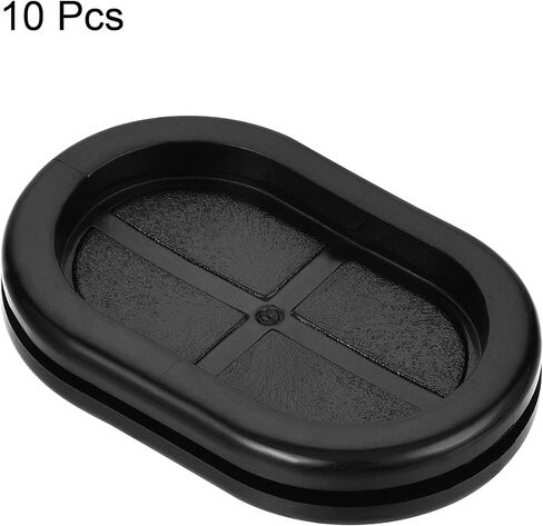 uxcell Rubber Grommet Oval Double-Sided Mount Size 83 x 40 mm for Wire Protection 10pcs in Saudi Arabia