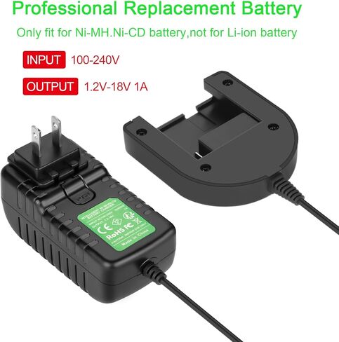 شاحن 1.2 فولت-18 فولت لكابل بورتر PC18B PC18BL PC186CS PCXMVC PCC489N شاحن بطارية Ni-Mh (ليس لبطارية ليثيوم أيون) in Saudi Arabia