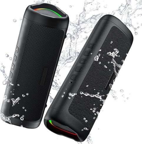 IPX5 Waterproof Bluetooth Speaker, 24H Playtime, TWS Pairing - Portable Wireless Speaker 2 Pack in Kuwait