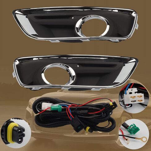 Dasbecan Front light Bumper Fog Lamps Compatible with Chevrolet Malibu 2013 2014 2015 Chevy Replace GM2592301 With Harness Wiring Switch with Bulbs 2592301 Pack of 2 in Saudi Arabia
