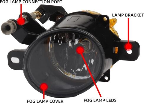 Dasbecan Front light Bumper Fog Lamps Compatible with Chevrolet Malibu 2013 2014 2015 Chevy Replace GM2592301 With Harness Wiring Switch with Bulbs 2592301 Pack of 2 in Saudi Arabia