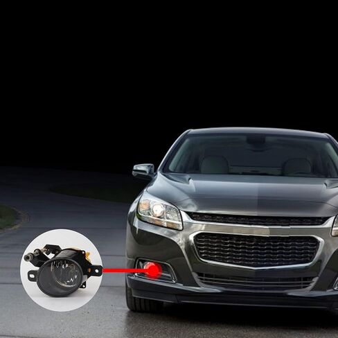 Dasbecan Front light Bumper Fog Lamps Compatible with Chevrolet Malibu 2013 2014 2015 Chevy Replace GM2592301 With Harness Wiring Switch with Bulbs 2592301 Pack of 2 in Saudi Arabia