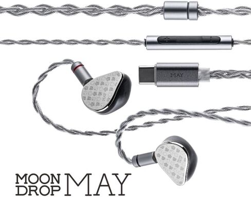 سماعة أذن Moondrop May DSP USB-C DSP ديناميكي + مستو سائق Hybird داخل الأذن مع كابل قابل للتبديل in Kuwait