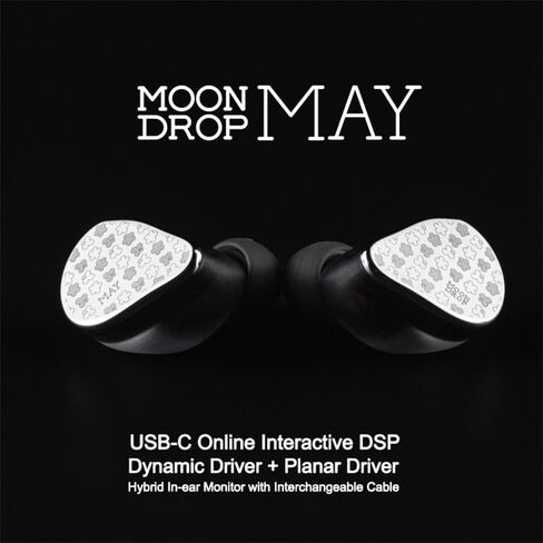 سماعة أذن Moondrop May DSP USB-C DSP ديناميكي + مستو سائق Hybird داخل الأذن مع كابل قابل للتبديل in Kuwait