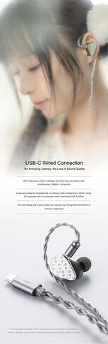 سماعة أذن Moondrop May DSP USB-C DSP ديناميكي + مستو سائق Hybird داخل الأذن مع كابل قابل للتبديل in Kuwait