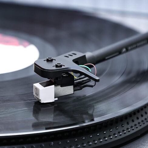 1 by ONE Rock Pigeon Record Player with Speakers, 2-Speed Belt-Drive Turntable for Vinyle Records, Built-in Phono Preamp, Moving Magnetic Cartridge AT-3600L, RCA Out in Kuwait