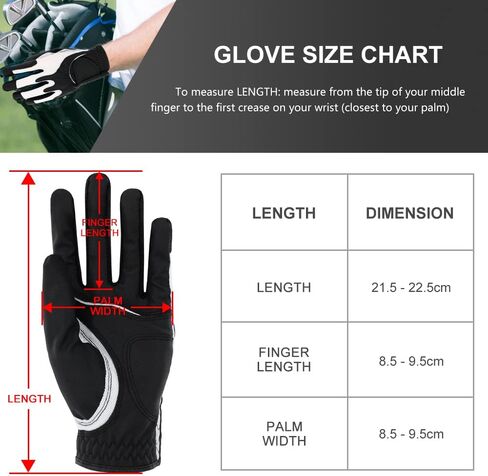 Golf Gloves Men Right Handed Golfer Universal Fit Synthetic Leather Lycra Fiber High Flexibility in Saudi Arabia