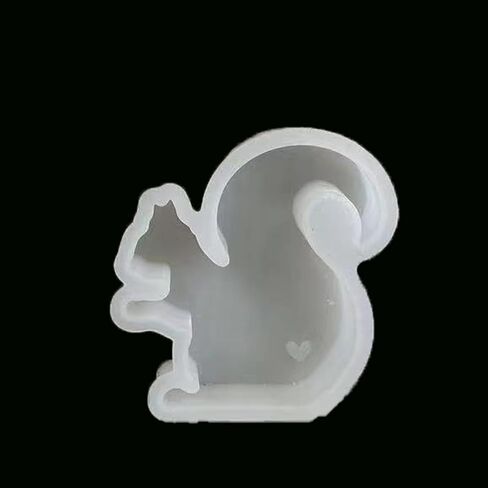 قالب سيليكون منعش للسيارة على شكل سنجاب - قالب منعش للهواء - قالب معطر برائحة الخرز - راتنجات الإيبوكسي - قالب صابون الشموع - مادة سميكة مطورة - آمن في الفرن in Kuwait